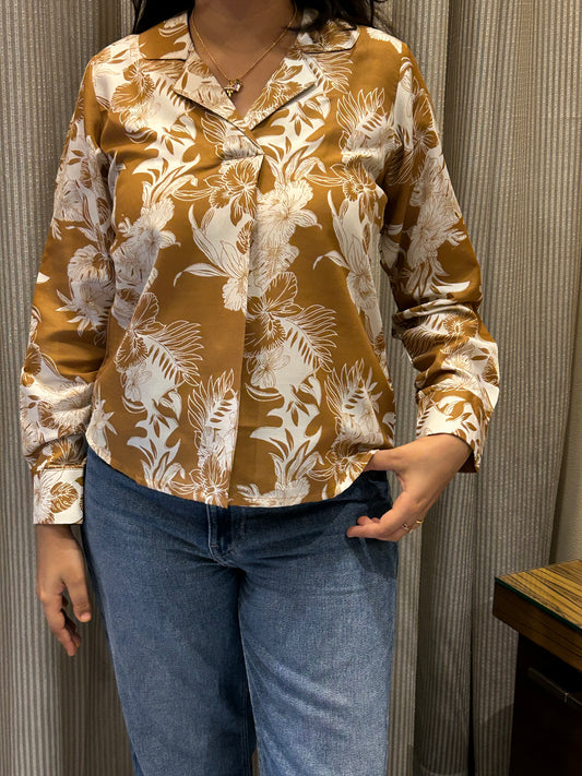 Bagh: haldi phool Full sleeve collar